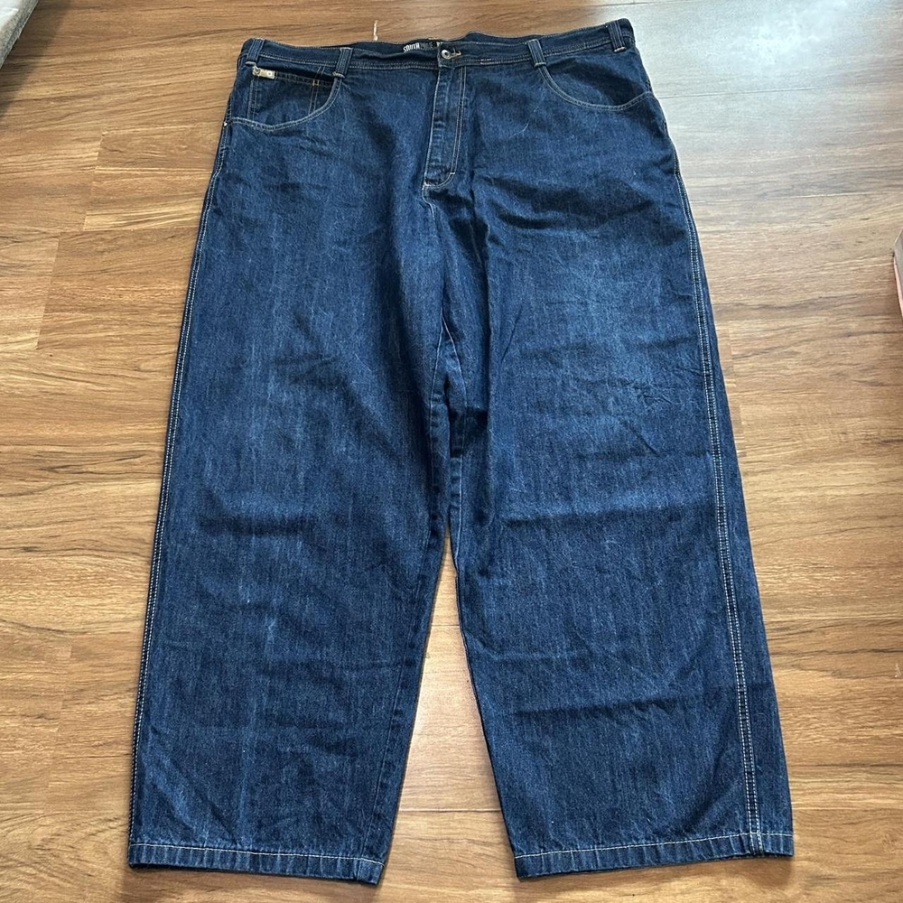 South Pole Men's Relaxed Jeans - Dark Blue